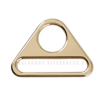 10шт Сплав Круглое отверстие Треугольное D-образное кольцо Регулировочная пряжка для ремня сумки  5