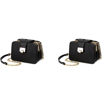 2 Женские сумки через плечо с ремешком-цепочкой, дизайнерские сумки с клапаном, клатч, женские сумки-мессенджеры с металлической пряжкой  10