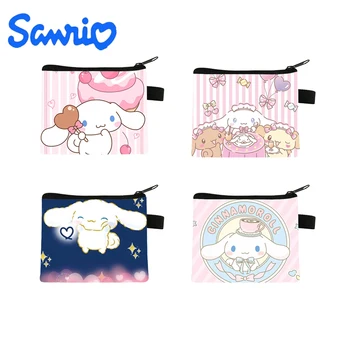2023 Sanrio Hello Kitty Кошелек для Женщин Cinnamoroll Мультяшный Кошелек Для Монет Портативные Держатели ID-Карт Kawaii Сумка Для Хранения Ключей Подарки  5