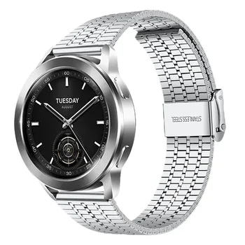 22 мм ремешок из нержавеющей стали для Xiaomi Watch S3 S2 Аксессуары для умных часов Ремешок для часов Xiaomi watch S1 Pro Active Металлический браслет  5