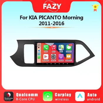 2din Android Auto Carplay Автомагнитола Для KIA PICANTO Morning 2011-2016 Мультимедийный Видеоплеер Навигация GPS IPS 4G Головное Устройство  5
