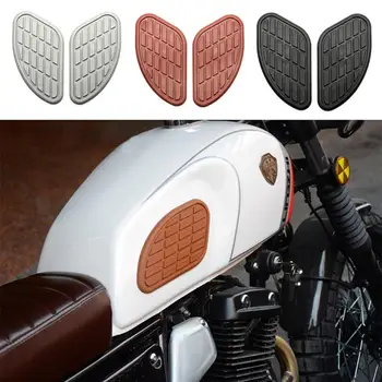2шт Защитная накладка для топливного бака мотоцикла, наколенники, Ретро противоскользящие декоративные боковые наклейки, модифицированные детали  4