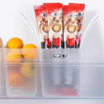 2шт Ящик для хранения продуктов В Холодильнике Прозрачный Ящик Для хранения приправ Органайзер для холодильника Ящики Кухонный Органайзер для хранения холодильника  5