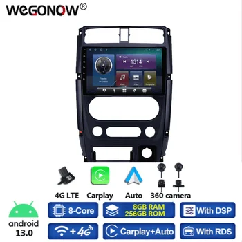 360 Панорамная Камера Carplay 8 ГБ + 256 ГБ Android 13,0 Автомобильный DVD-плеер GPS WIFI Bluetooth 5,0 RDS Радио Для Suzuki Jimny 2007-2012  5