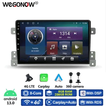 360 Панорамная Камера Carplay 8G + 256GB Android 13,0 Автомобильный DVD-плеер GPS WIFI Bluetooth RDS Радио Для Suzuki grand vitara 2007-2015  5