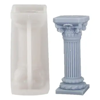 3D Формы для ароматических свечей на римском столбе, силиконовые формы для римских колонн ручной работы, поделки, греческие мраморные колонны, формы для лепнины с орнаментом из смолы  5