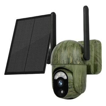 4-Мегапиксельная 4G Солнечная камера безопасности, Уличный Wi-Fi, Обнаружение человека / животного, двусторонний разговор, Водонепроницаемая камера дикой природы IP66  10