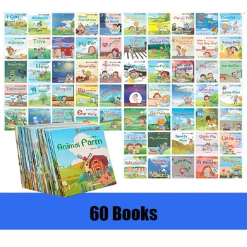40/60 книг / комплект Английский набор для изучения слов, книжка с картинками для детей, карманная книжка для детей дошкольного возраста  10
