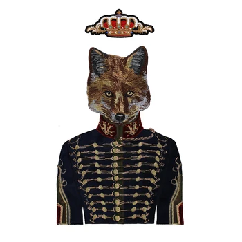 5 комплектов нашивок Fashion Crown Royal Soldier F с вышитой аппликацией, пришивных значков для бархатного костюма, украшенных швейными поделками  3