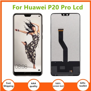 6,1 дюйм (ов) Жк-дисплей TFT Для Huawei P20 Pro ЖК-дисплей Дисплей Сенсорный Экран Планшета Ассамблеи Замена Для P20 Pro ЖК-Дисплей CLT-AL01 CLT-L29  0