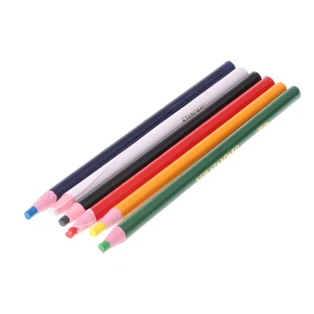6 Цветов маркеров для металла стекла ткани фарфоровой графики, отслаивающихся от жира восковым карандашом  4