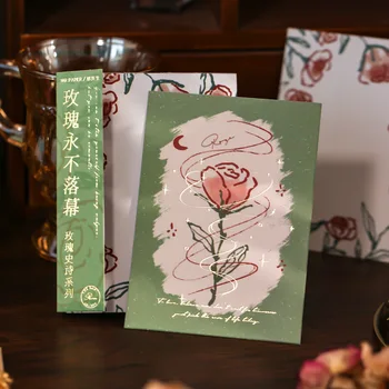 60 шт./упак. Нелипкий блокнот для заметок Rose Art Epic с позолоченным ручным аккаунтом, декоративные материалы, сумка для заметок  5