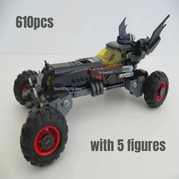 610шт Строительные блоки Batmobile ПОДХОДЯТ для модели 70905 Кирпичи Игрушки для детского подарка  5