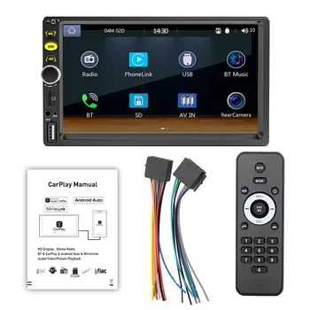 7-дюймовый F730C HD С емкостным экраном, автомобильный MP5, подключение к мобильному телефону, Bluetooth-плеер, проводной автомобильный мультимедийный плеер Carplay  4