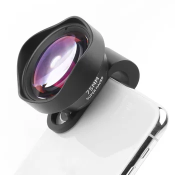 75 мм Объектив Камеры Мобильного Телефона УФ-Макрообъектив 20X HD DSLR Эффект Клип-на для iPhone 14 13 12 15 Pro Max Samsung Huawei Xiaomi  5