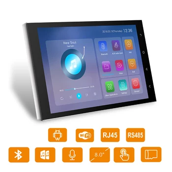 8-Дюймовый Усилитель Класса D Android 10 Smart Home Стерео Многофункциональная Театральная Система Сенсорный Экран WIFI Bluetooth Настенный Усилитель  5