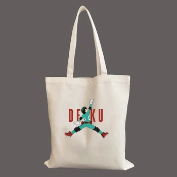 Air Deko Izuku Midoriya Boku No Hero Academia, сумка-тоут, женская сумка для покупок, женская сумка для покупок на плечо, женская холщовая сумка  5