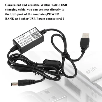 Artudatech DC-5B USB Кабель для зарядного устройства, Шнур для зарядки аккумулятора для радио ICOM F21 / V8  0
