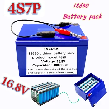 Batterie 4S7P 58000mah pour appareils 16.8v avec BMS, onduleur Li-Ion haute puissance, nouvelle collection  10