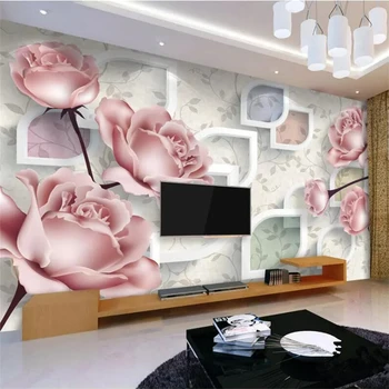 beibehang papel de parede Пользовательские обои 3d фреска современный минималистичный модный цветок 5D стерео ТВ фон стены 8d обои  5