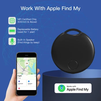Bluetooth-трекер для Apple Find My app Far Away, интеллектуальная альтернатива Apple Air Tag для поиска мелких вещей, поиска ключей.  4