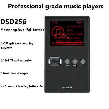 BMAD Профессиональный Музыкальный плеер HIFI Без потерь MP3 Поддержка DSD256 24 бит/192 кГц Декодирование СИГНАЛОВ Воспроизведение Регулировка эквалайзера Walkman  0