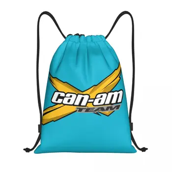 Can Am Рюкзак на шнурке, спортивная спортивная сумка для женщин и мужчин, сумка для покупок на мотоцикле BRP, рюкзак для покупок  10