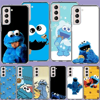 Cookie Monster Чехол Для Телефона Samsung Galaxy S23 S22 Ultra S21 FE S20 S10 S9 S8 Plus S10E S7 Edge Cover Shell Coque  3
