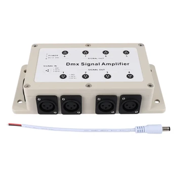 Dc12-24V 8-канальный Выходной DMX Dmx512 Светодиодный контроллер Усилитель сигнала Разветвитель Распределитель для домашнего оборудования  5