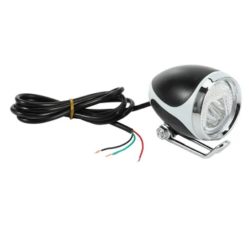 Ebike Light 24V36V48V Светодиодный передний фонарь с клаксоном Электрическая Велосипедная фара для скутера Мопеда MTB Трехколесного велосипеда  3