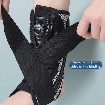F1FD Бандаж для поддержки голеностопного сустава, Регулируемый бандаж для голеностопного сустава, Ортопедический бандаж для баскетбола  10