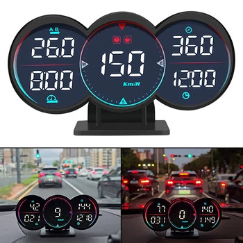 G17 HUD GPS Головной Дисплей Спидометр Одометр Превышение Скорости Диагностический Измеритель Скорости Автомобиля Сигнализация Температуры Воды Масла Для Всех автомобилей  5