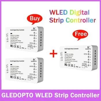 GLEDOPTO WLED Strip Controller LED Lighs Более 100 Режимов динамического освещения DIY WiFi APP Control 5-24 В 800 IC RGB RGBW Нет необходимости В концентраторе  3