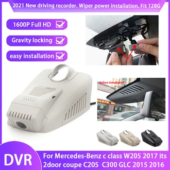HD 2K 1600P Подключи и играй Автомобильный Видеорегистратор Видеорегистратор Dash Cam Камера Для Mercedes-Benz c class W205 C205 C300 GLC 2015 2016 ~ 2019  5