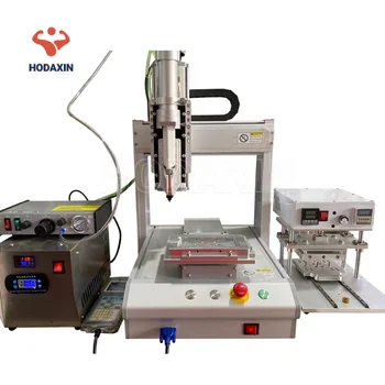 HODAXIN Высокоточная 3-осевая автоматическая полуавтоматическая настольная игольчатая машина с ЧПУ для дозирования УФ-полиуретана AB термоплавкого клея  5