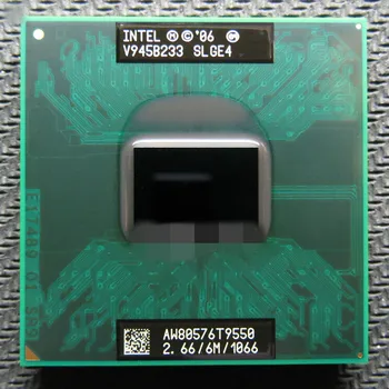 Intel Core 2 Duo T9550 SLGE4 2,6 ГГц Двухъядерный Двухпоточный процессор Для ноутбука 6M 35W Socket P для GM45/PM45  5