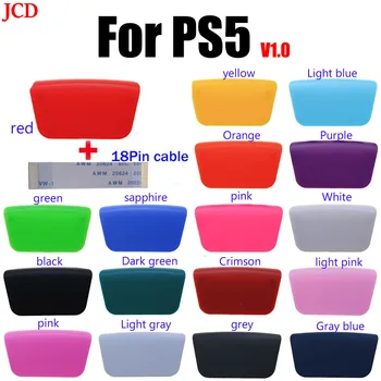 JCD 1 шт Цветная пластиковая сменная сенсорная панель Soft Touch, изготовленная на заказ сенсорная панель и 18-контактный кабель для контроллера PS5  5