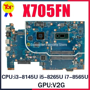 KEFU X705FN Материнская плата для ASUS VivoBook X705F N705FN M705F Материнская плата ноутбука С i3-8145U, i5-8265U, i7-8565U графическим процессором MX150-V2G /V4G  5