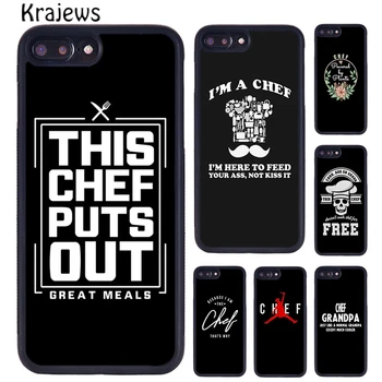 Krajews Кулинария Профессия Кулинария кухня шеф-повар Чехол для телефона iPhone 15 14 6 7 8 plus X XR XS 11 12 13 pro max coque  10