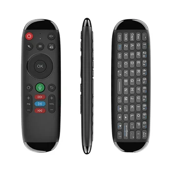 M6 Smart Flying Air Mouse, Беспроводная клавиатура, мышь, Мини-голосовой пульт дистанционного управления с подсветкой для ноутбука Android TV Box  5