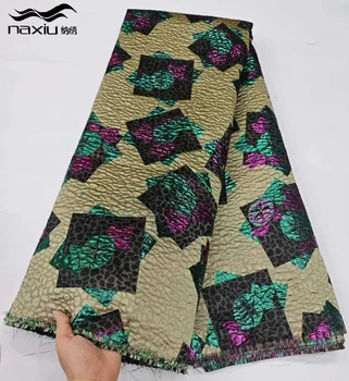 Madison 5Y Новый дизайн, Африканская парча, кружево, Жаккардовая ткань, Нигерийская цветочная Дамасская ткань, Органза, Французский тюль, сетчатое платье, ткань  5