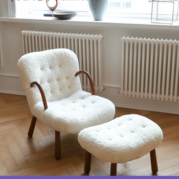 Nordic Home Lazy Sofa Легкое роскошное кресло для отдыха на балконе в гостиной Y113  4