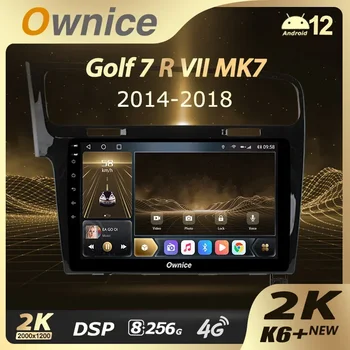 Ownice K6 + 2K 8 + 256 для Volkswagen Golf 7 2012-2020 Автомобильный Радио Мультимедийный Видеоплеер Navi Стерео GPS Android 12 No 2din 2 Din  4