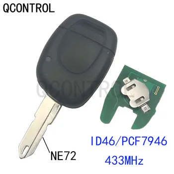 QCONTROL автомобильный дистанционный ключ 433 МГц Подходит для Renault Master Kangoo Clio Twingo NE72 Blade PCF7946 чип  2