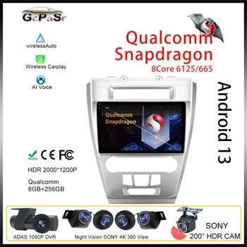 Qualcomm Android Для Ford Mondeo 2009-2012 Автомобильный Видеоплеер Радио GPS Стереосистема Навигационный процессор HDR QLED Wifi 5G Без 2din DVD  5
