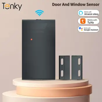 Tenky Tuya Wifi Датчик Двери И окна Интеллектуальный Магнитный Детектор Работает С Alexa/Google Assistant (без источника питания)  4