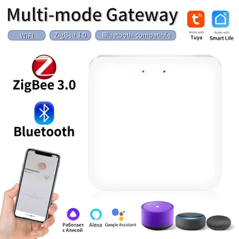 Tuya ZigBee 3.0 Multi-Mode Smart Gateway Hub Bluetooth Wifi Шлюз Smart Life APP Пульт Дистанционного Управления Работает С Alexa Google Home  5