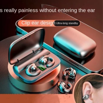 TWS Беспроводные Наушники с Костной Проводимостью Bluetooth Ear Clip Наушники для Infinix Note 12 OnePlus Nord 2 Nord N10 N100 N200 CE 2  5