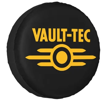 Vaults Логотип Tec, чехол для запасного колеса, сумка для видеоигр Jeep Honda Fallouts, аксессуары для автомобильных колес 14 