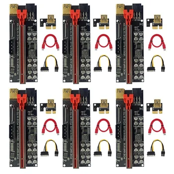 VER018 Plus PCI-E Riser Card PCI Express От 1X До 16X Удлинительный Кабель-Адаптер Для Майнинга Ethereum Bitcoin ETH  10